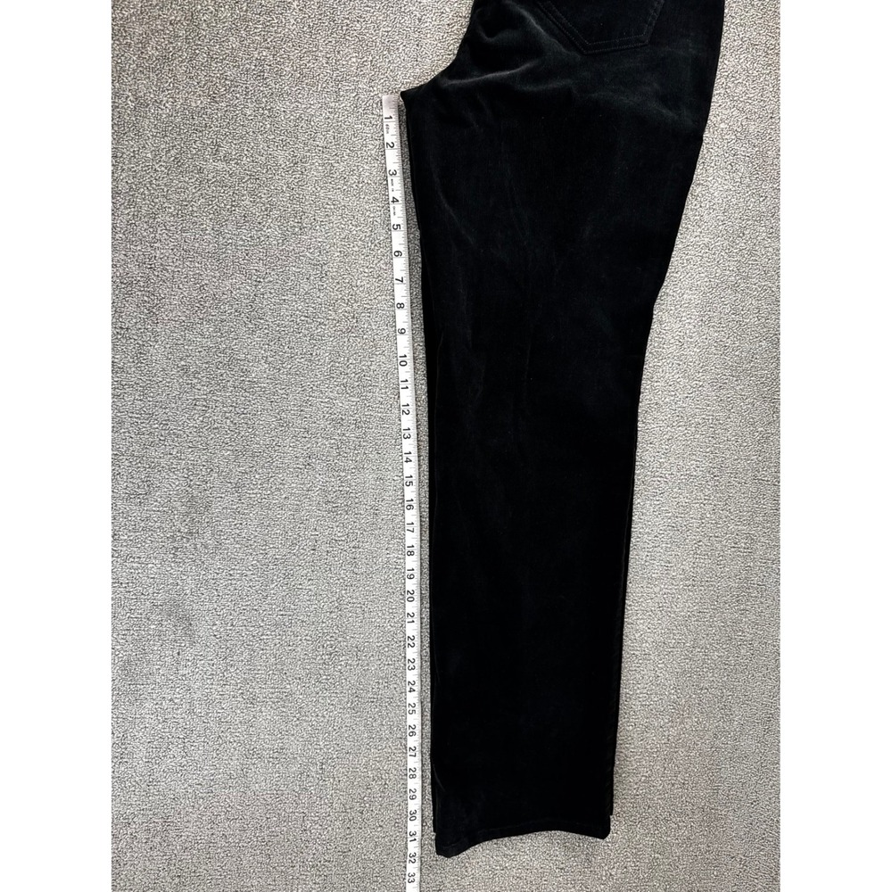 NYDJ Corduroy Pants Womens 14 Black Marilyn Straight Lift Tuck Technology Winter - Picture 8 of 8